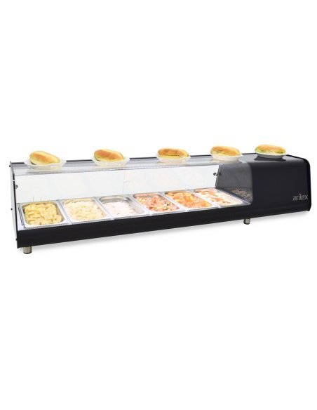 Vitrina refrigerada para tapas 6VTG VISION | 145 x 39 x 30 cm