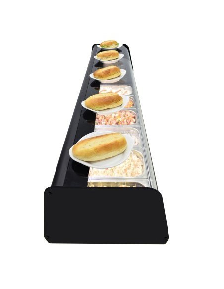 Lateral Vitrina refrigerada para tapas 6VTG VISION | 145 x 39 x 30 cm