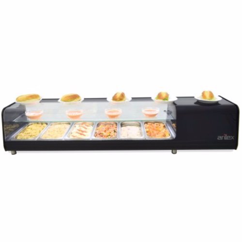 Frontal de la Vitrina refrigerada para tapas 8VTG VISION DOBLE| 180 x 39 x 30 cm