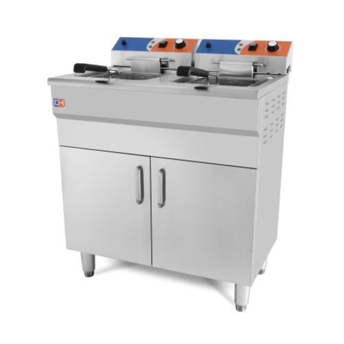 Freidora eléctrica 14+14 litros con mueble Pekín EF-162VC 2