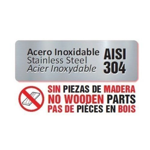 Arilex mesa mural de acero inoxidable | 200 x 60 cm | Ref: 20060MM 2