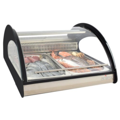 Vitrina refrigerada expositora 2 bandejas GN1/1 PANORAMIC 2GN | Arilex 2