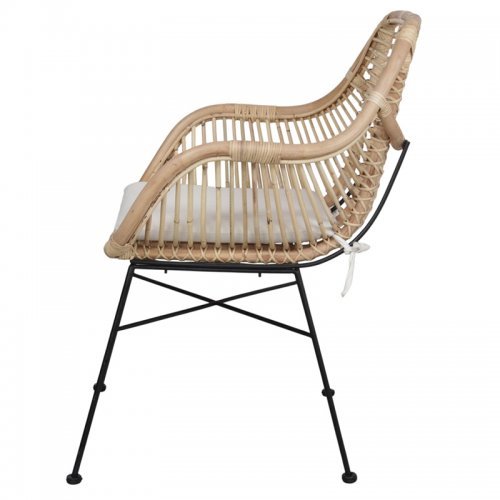 Sillón 2220 de médula tejida  con cojin 2