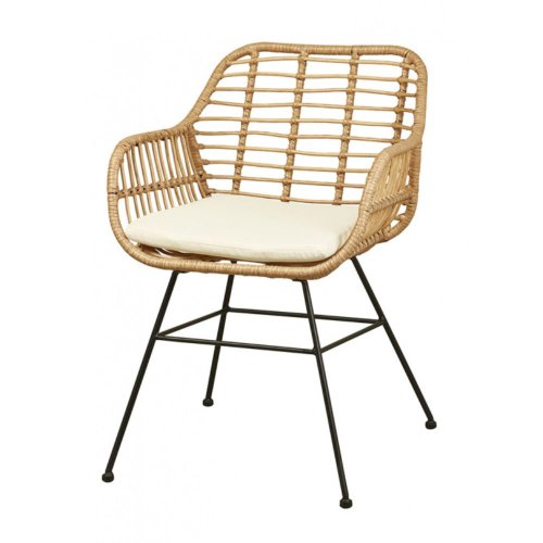 Sillón 2220 de médula tejida  con cojin