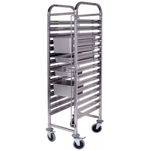 Carro bandejero CARRO15GN1/1 | 15 guías GN 1/1 | 380 x 550 x 1735 mm