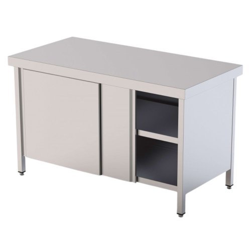 Mesa de trabajo central WTC160200SD | Puerta corredera | 2000 x 600 x 850 mm