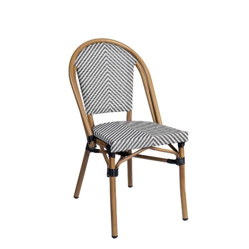 Silla Tívoli en Textilene Uno y deco bambú  roja 2