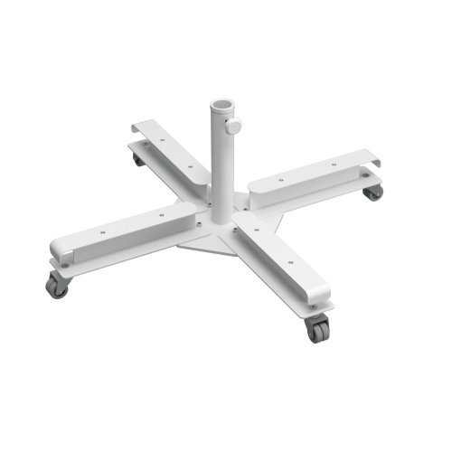 Base para parasol KIT CROSS Blanco con 4 pesas SLAB 110 kg 2