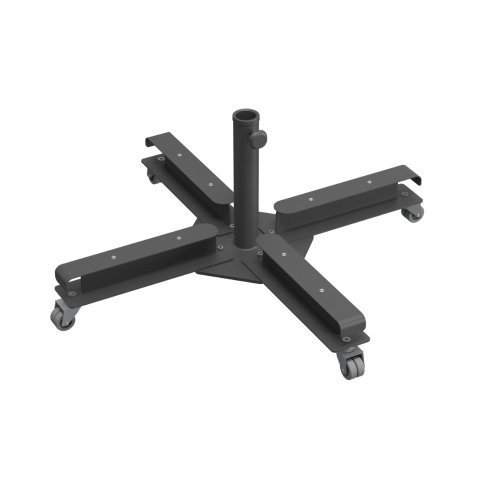 Base para parasol KIT CROSS antracita con 4 pesas SLAB 110 kg | Ø57 mm 2