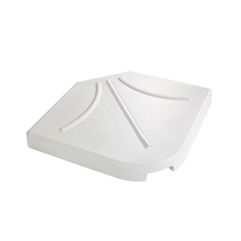 Peso de 25 kg base para parasol SLAB blanco