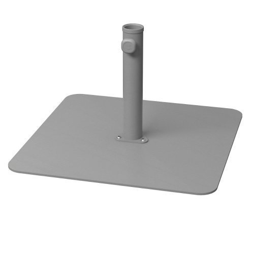 Base de acero cuadrada para parasol 18 kg gris LOOP