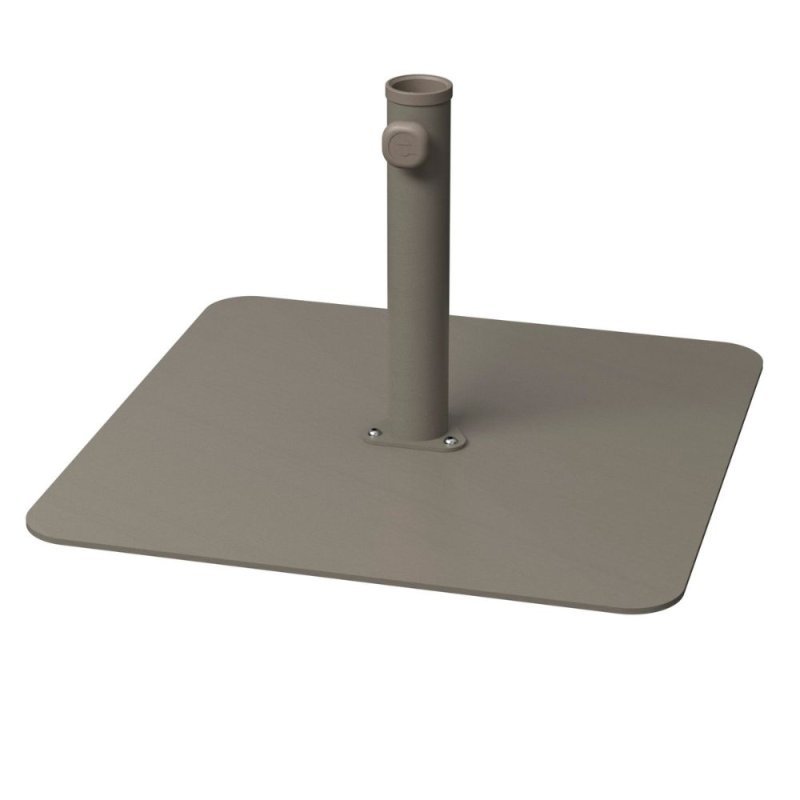 Base de acero cuadrada para parasol 18 kg taupe LOOP Base de acero cuadrada para parasol 18 kg taupe LOOP