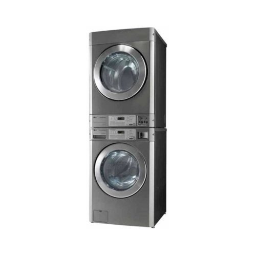 Torre de lavadora y secadora eléctrica autoservicio LG Titan 2