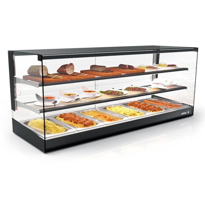 Vitrina de tapas CLO26B-2 Logic Triple Baño María