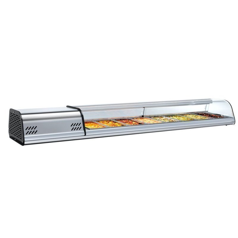 Vitrina de tapas VET 4 P Infrico | Sistema refrigerado | 1268 x 410 x 230 mm