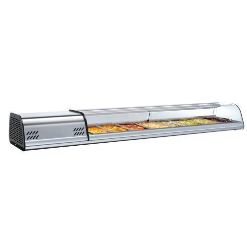 Vitrina de tapas VET 6 P Infrico | Sistema refrigerado | 1620 x 410 x 230 mm