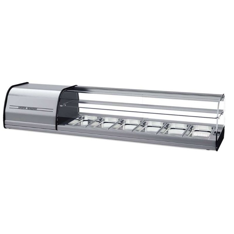 Vitrina de tapas VET 4 DP Infrico | Sistema refrigerado | 1268 x 412 x 330 mm
