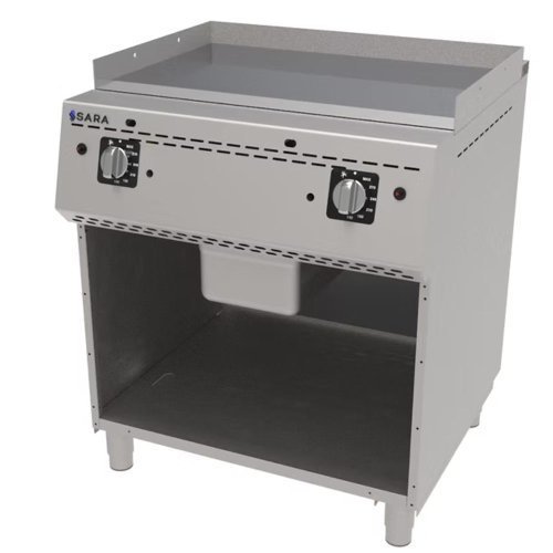 Fry top a gas FTGS-92/CD serie 900 Sara | 2 quemadores 15 kW | 800 x 900 x 900 cm