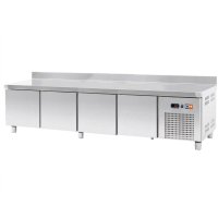Mesa refrigerada baja TRCHB-225 | 4 puertas | Capacidad 410 litros | 2242 x 700 x 600 mm