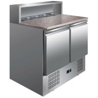 Mesa refrigerada PS900 | 2 puertas | Capacidad 257 litros | 900 x 700 x 1100 mm