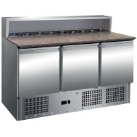 Mesa refrigerada PS903 | 3 puertas | Capacidad 400 litros | 1365 x 700 x 1100 mm