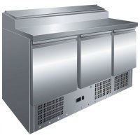 Mesa refrigerada PS300 | 3 puertas | Capacidad 400 litros | 1365 x 700 x 1010 mm