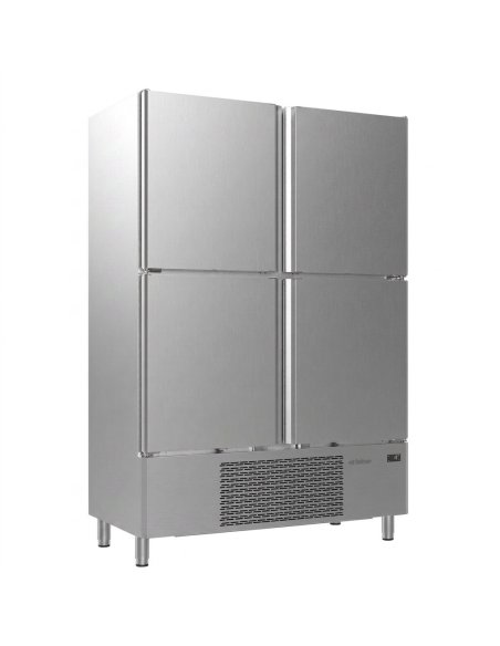 Armario refrigerado infrico IAN1004 | 4 medias puertas | Capacidad 1100 litros | 1385 x 700 x 2060 mm