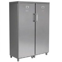 Armario refrigerado y congelador KITCF350PROSS | 2 puertas | Capacidad 333 + 255 litros | 1220 x 650 x 1820 mm