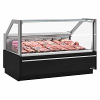 Vitrina expositora de carne y charcutería VCT15 UCP Infrico | Capacidad 375 litros | 1250 x 1115 x 1250 mm
