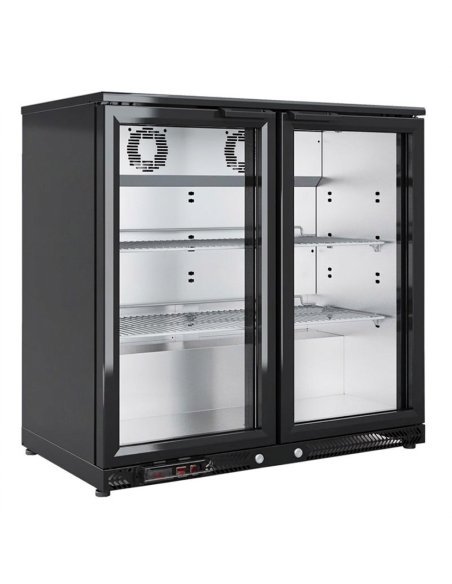 Expositor refrigerado ETB-90 S1 Edenox | 2 puertas de cristal | Capacidad 151 litros | 900 x 535 x 870 mm