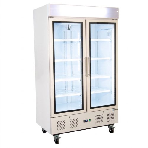 Armario expositor refrigerado APE-902-C HC Edenox | 2 puertas de cristal | Capacidad 1078 litros | 1200 x 710 x 2050 mm