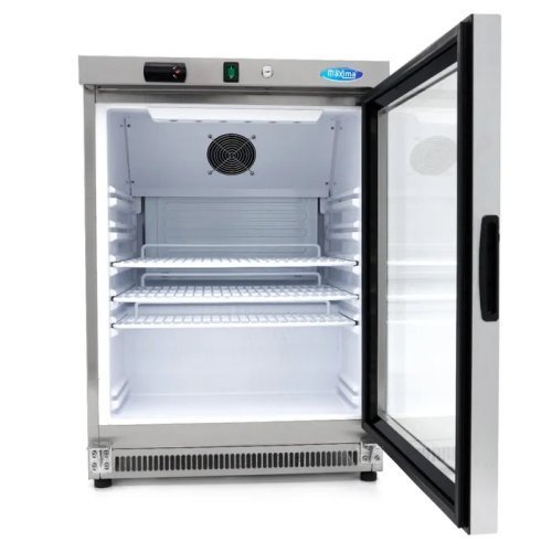Frigorífico expositor 200 L acero inoxidable con puerta de cristal 09405010 | Capacidad neta 136 L | 600 x 590 x 850 mm 2