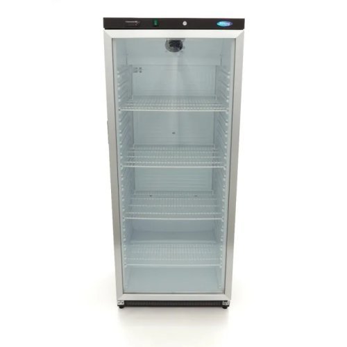Frigorífico expositor 600 L negro con puerta de cristal 09405032 | Capacidad neta 613 L | 780 x 700 x 1900 mm 2