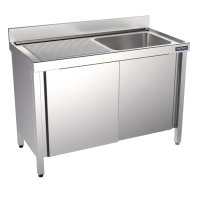 Fregadero de acero inoxidable con puertas correderas Distform FBPI5514