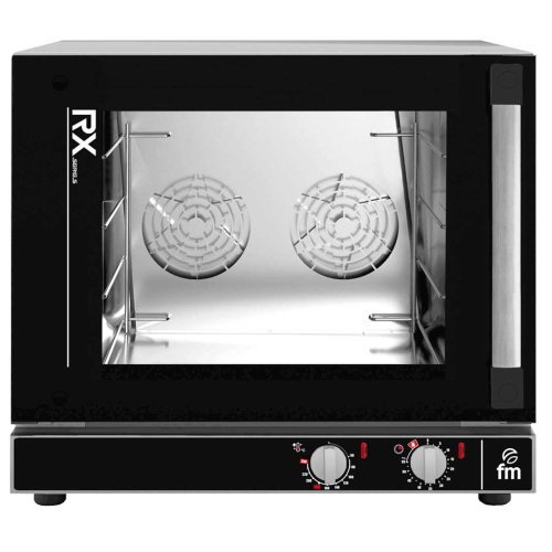 Horno de convección eléctrico con humidificador FM RXL 304 H | 4 bandejas 430 x 340 | Puerta lateral| 590 x 625 x 535 mm