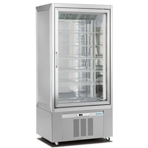 Armario expositor heladería y pastelería Infrico LO9311VNP | 1 cara de cristal | 600 litros | +5/-20 °C | 900 x 650 x 1900 mm