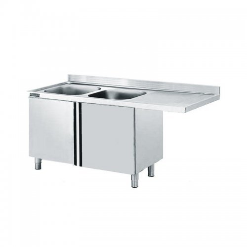 Fregadero inoxidable con 2...